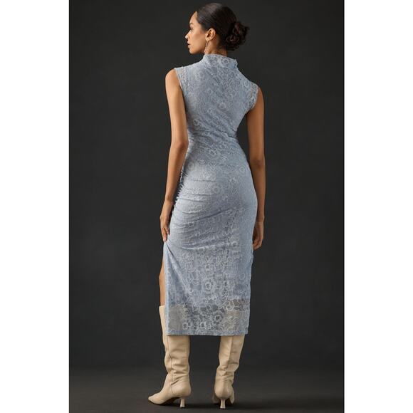 Anthropologie Maya Ruched Cowl-Neck Dress: Lace Edition - New XL - Picture 2 of 4